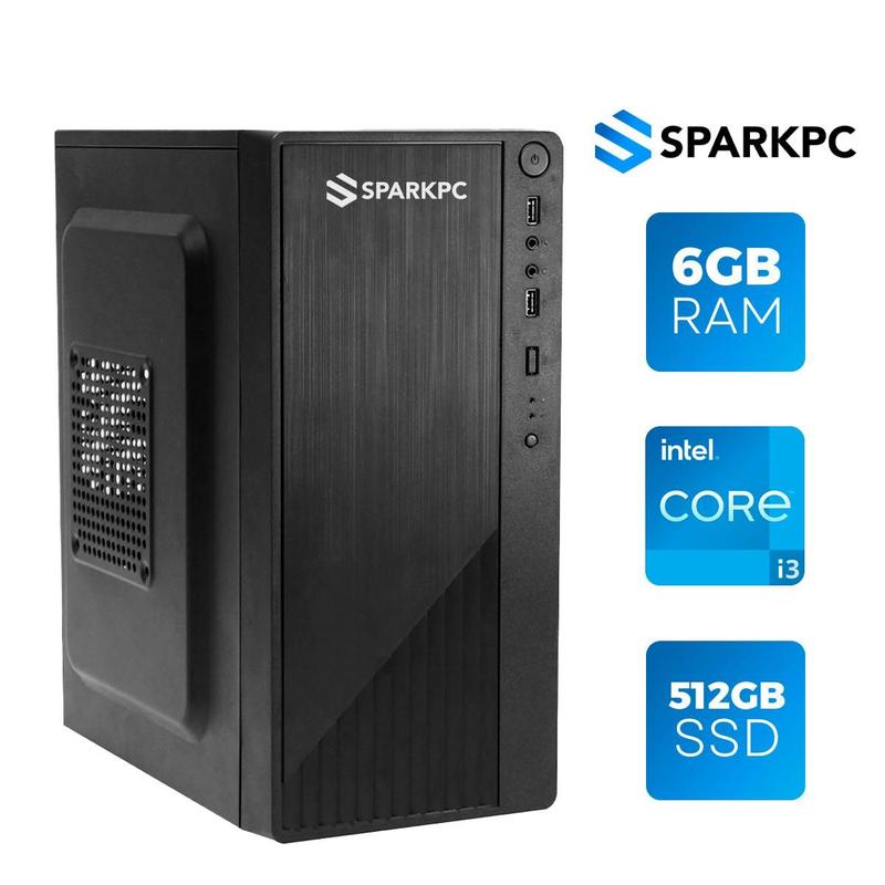 Computador Completo Intel Core I3 6gb Ssd 512gb Monitor 21.5